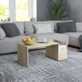 Kaffeetisch aus Sperrholz in Eichenholzfarbe, 90x45x35 cm. von , Couchtisch - Ref: Foro24-802924, Preis: 35,07 €, Rabatt: %