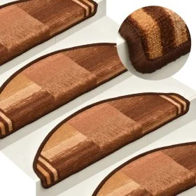 Selbstklebende Stufenmatte 15 Stück braun 65x21x4 cm von vidaXL, Treppenmatten - Ref: Foro24-322413, Preis: 89,58 €, Rabatt: %