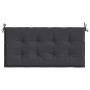 Gartensitzbankkissen aus schwarzem Oxford-Stoff 100x50x3 cm von , Kissen für Stühle und Sofas - Ref: Foro24-47617, Preis: 24,...