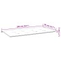 Gartensitzbankkissen aus schwarzem Oxford-Stoff 100x50x3 cm von , Kissen für Stühle und Sofas - Ref: Foro24-47617, Preis: 24,...