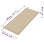 Banco de jardín 2 plazas madera maciza eucalipto y cojín 120 cm de , Bancos de jardín - Ref: Foro24-3060972, Precio: 188,35 €