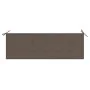 Solid eucalyptus wood 3-seater garden bench with cushion, 150 cm by , garden benches - Ref: Foro24-3061004, Price: 198,89 €, ...