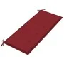 Banco de jardín 3 plazas madera eucalipto gris y cojín 150 cm de , Bancos de jardín - Ref: Foro24-3061059, Precio: 229,14 €, ...