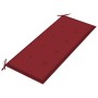 Gartenbank 3-Sitzer aus grauem Eukalyptusholz und Kissen, 150 cm. von , Gartenbänke - Ref: Foro24-3061059, Preis: 229,14 €, R...