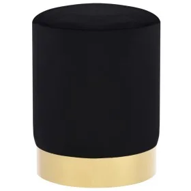 Samt-Hocker in Schwarz und Gold von , Klapphocker und Stühle - Ref: Foro24-249839, Preis: 48,47 €, Rabatt: %