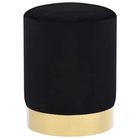 Black and gold velvet stool by , Folding stools and chairs - Ref: Foro24-249839, Price: 48,47 €, Discount: %