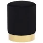 Black and gold velvet stool by , Folding stools and chairs - Ref: Foro24-249839, Price: 48,47 €, Discount: %