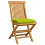 Garden chairs 6 units bright green cushions teak wood by , Garden chairs - Ref: Foro24-3065616, Price: 385,76 €, Discount: %