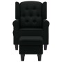 Massagesessel aus schwarzem Stoff mit Fußstütze von vidaXL, Elektrische Massagesessel - Ref: Foro24-320163, Preis: 275,20 €, ...