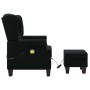 Massagesessel aus schwarzem Stoff mit Fußstütze von vidaXL, Elektrische Massagesessel - Ref: Foro24-320163, Preis: 275,20 €, ...