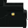 Sillón de masaje con reposapiés tela negro de vidaXL, Sillones de masaje eléctricos - Ref: Foro24-320163, Precio: 270,75 €, D...