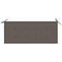 Zweierbank aus grauem Eukalyptusholz und Kissen, 120 cm. von , Gartenbänke - Ref: Foro24-3061031, Preis: 191,57 €, Rabatt: %