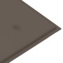 Zweierbank aus grauem Eukalyptusholz und Kissen, 120 cm. von , Gartenbänke - Ref: Foro24-3061031, Preis: 191,57 €, Rabatt: %