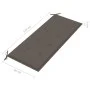 Banco de jardín 2 plazas madera eucalipto gris y cojín 120 cm de , Bancos de jardín - Ref: Foro24-3061031, Precio: 191,57 €, ...
