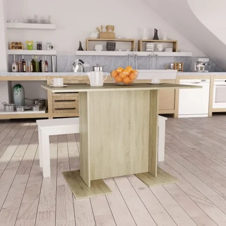 Esstisch aus Eichenholz-Sonoma-Sperrholz 110x60x75cm. von , Küchen- und Esstische - Ref: Foro24-800246, Preis: 55,56 €, Rabat...