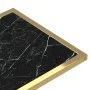 Small computer table with transparent black glass and marble, 50x35x65cm. by , Side tables - Ref: Foro24-331647, Price: 46,55...