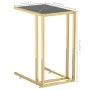 Small computer table with transparent black glass and marble, 50x35x65cm. by , Side tables - Ref: Foro24-331647, Price: 46,55...