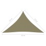 Triangular beige Oxford fabric sail awning 2.5x2.5x3.5 m by , Umbrellas - Ref: Foro24-135169, Price: 22,28 €, Discount: %
