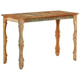 Solid recycled wood dining table 110x52x76 cm by , Kitchen and dining tables - Ref: Foro24-354996, Price: 188,43 €, Discount: %