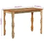 Solid recycled wood dining table 110x52x76 cm by , Kitchen and dining tables - Ref: Foro24-354996, Price: 188,43 €, Discount: %