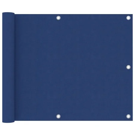 Balcony awning in blue Oxford fabric, 75x500 cm. by , Umbrellas - Ref: Foro24-135010, Price: 22,36 €, Discount: %