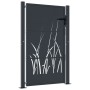 Puerta de jardín acero gris antracita diseño hierba 105x155 cm de , Puertas de jardín - Ref: Foro24-153169, Precio: 276,65 €,...