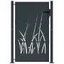 Gartentor aus anthrazitgrauem Stahl mit Grasdesign, 105x155 cm. von , Gartentore - Ref: Foro24-153169, Preis: 271,95 €, Rabat...