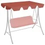Ersatz-Baldachin für Gartenschaukel Terrakotta 150/130x105/70 cm. von , Abdeckungen für Zelte und Pavillons - Ref: Foro24-312...