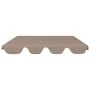 Spare canopy for garden swing in gray taupe 150/130x105/70 cm by , Covers for tents and gazebos - Ref: Foro24-312102, Price: ...