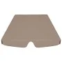 Spare canopy for garden swing in gray taupe 150/130x105/70 cm by , Covers for tents and gazebos - Ref: Foro24-312102, Price: ...