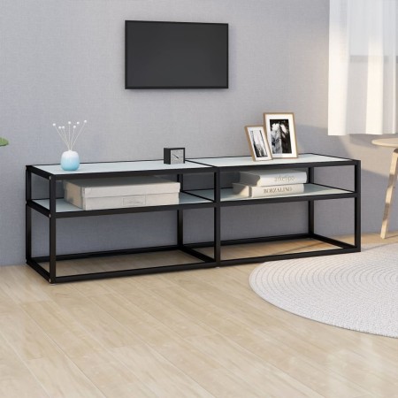 Mueble de TV vidrio templado color mármol blanco 140x40x40,5 cm de , Muebles TV - Ref: Foro24-331716, Precio: 106,89 €