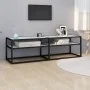 TV-Möbel aus gehärtetem Glas in weißem Marmorfarben, 140x40x40,5 cm. von , TV-Möbel - Ref: Foro24-331716, Preis: 105,29 €, Ra...