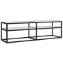 TV-Möbel aus gehärtetem Glas in weißem Marmorfarben, 140x40x40,5 cm. von , TV-Möbel - Ref: Foro24-331716, Preis: 105,29 €, Ra...