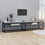 Mueble de TV vidrio templado color mármol blanco 200x40x40,5 cm de , Muebles TV - Ref: Foro24-331728, Precio: 107,19 €, Descu...
