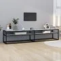 TV-Möbel aus gehärtetem Glas in weißem Marmorfarben, 200x40x40,5 cm. von , TV-Möbel - Ref: Foro24-331728, Preis: 105,72 €, Ra...