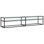 Mueble de TV vidrio templado color mármol blanco 200x40x40,5 cm de , Muebles TV - Ref: Foro24-331728, Precio: 107,19 €, Descu...