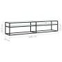 TV-Möbel aus gehärtetem Glas in weißem Marmorfarben, 200x40x40,5 cm. von , TV-Möbel - Ref: Foro24-331728, Preis: 105,72 €, Ra...