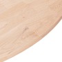 Round oak wood table top untreated surface Ø80x1.5cm by , Table tops - Ref: Foro24-342898, Price: 111,47 €, Discount: %