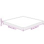 Quadratischer Esstisch aus dunklem Eichenholz 50x50x1,5cm. von , Tischplatten - Ref: Foro24-343015, Preis: 42,07 €, Rabatt: %