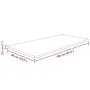 Massive, dunkelbraun behandelte Holzwaschtischplatte 100x60x2,5 cm von , Arbeitsplatten - Ref: Foro24-343055, Preis: 104,44 €...