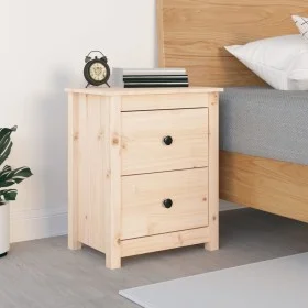 Mesita de noche madera maciza de pino 50x35x61,5 cm de , Mesitas de noche - Ref: Foro24-813679, Precio: 59,12 €, Descuento: %