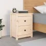 Solid pine wood bedside table 50x35x61.5 cm by , Nightstands - Ref: Foro24-813679, Price: 59,12 €, Discount: %
