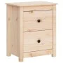 Solid pine wood bedside table 50x35x61.5 cm by , Nightstands - Ref: Foro24-813679, Price: 59,12 €, Discount: %
