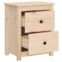 Solid pine wood bedside table 50x35x61.5 cm by , Nightstands - Ref: Foro24-813679, Price: 59,12 €, Discount: %
