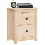 Solid pine wood bedside table 50x35x61.5 cm by , Nightstands - Ref: Foro24-813679, Price: 59,12 €, Discount: %