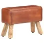Banco potro gimnasio cuero auténtico madera mango marrón 58 cm by vidaXL, Dining and kitchen benches - Ref: Foro24-320784, Pr...