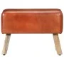 Banco potro gimnasio cuero auténtico madera mango marrón 58 cm by vidaXL, Dining and kitchen benches - Ref: Foro24-320784, Pr...