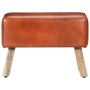 Banco potro gimnasio cuero auténtico madera mango marrón 58 cm by vidaXL, Dining and kitchen benches - Ref: Foro24-320784, Pr...
