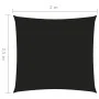 Rectangular black Oxford fabric sail shade 2x2.5 m by , Umbrellas - Ref: Foro24-135749, Price: 26,55 €, Discount: %