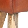 Banco potro gimnasio cuero auténtico madera mango marrón 58 cm by vidaXL, Dining and kitchen benches - Ref: Foro24-320784, Pr...